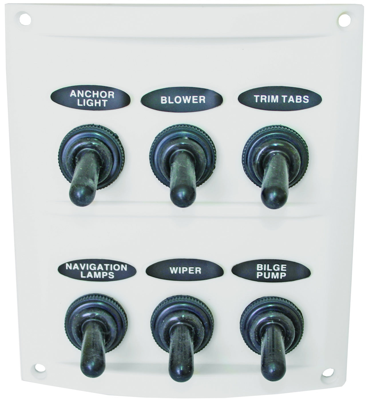 Marine Switch Panel (White) - 6 Gang